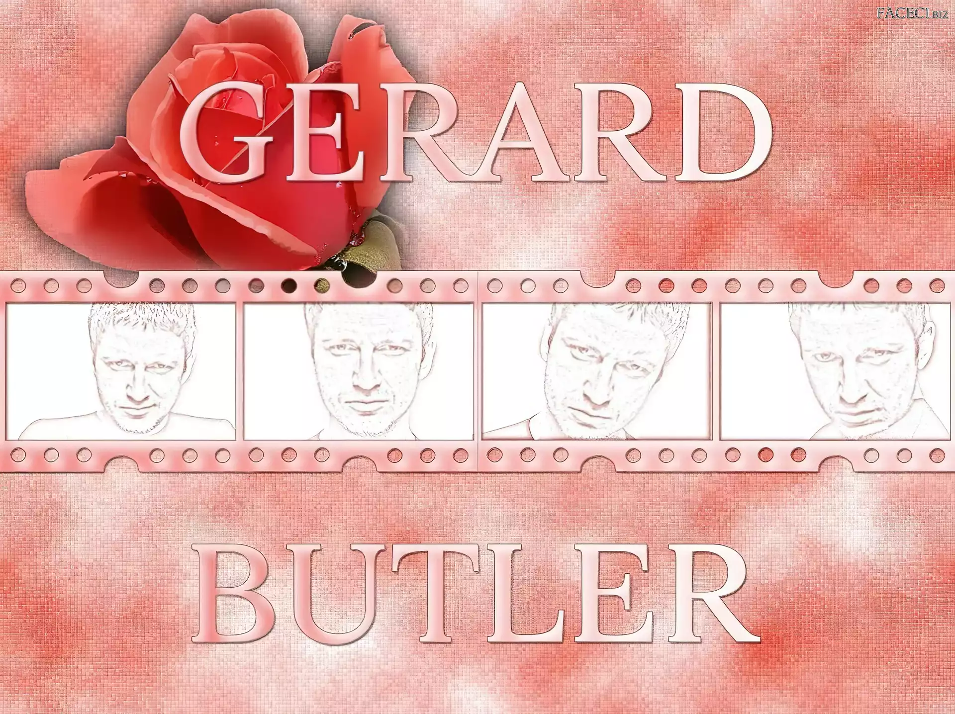 kwiatek, Gerard Butler, klisza